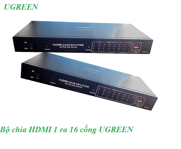 Bộ chia HDMI 8 cổng chính hãng Ugreen 40203 cao cấp